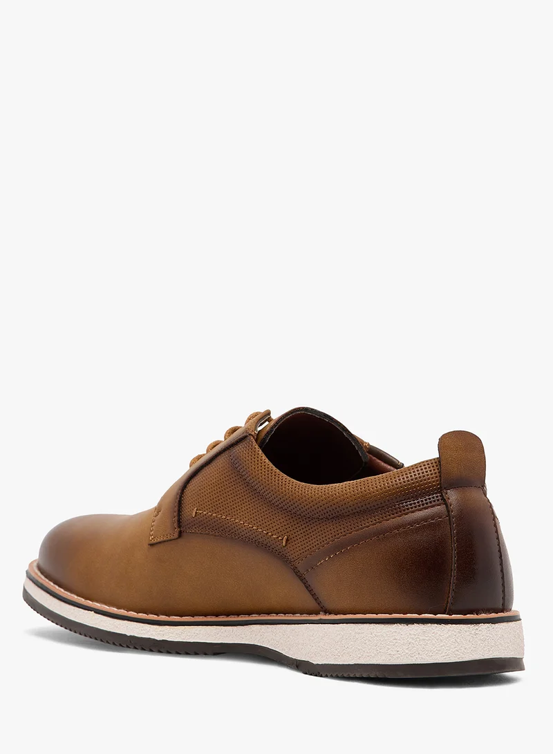 Robert Wood Welt Detail Casual Lace Ups