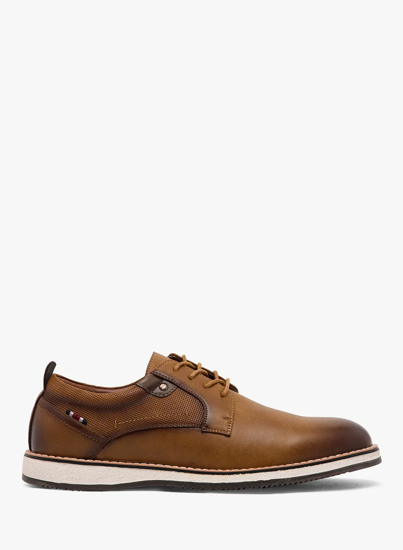 Robert Wood Welt Detail Casual Lace Ups