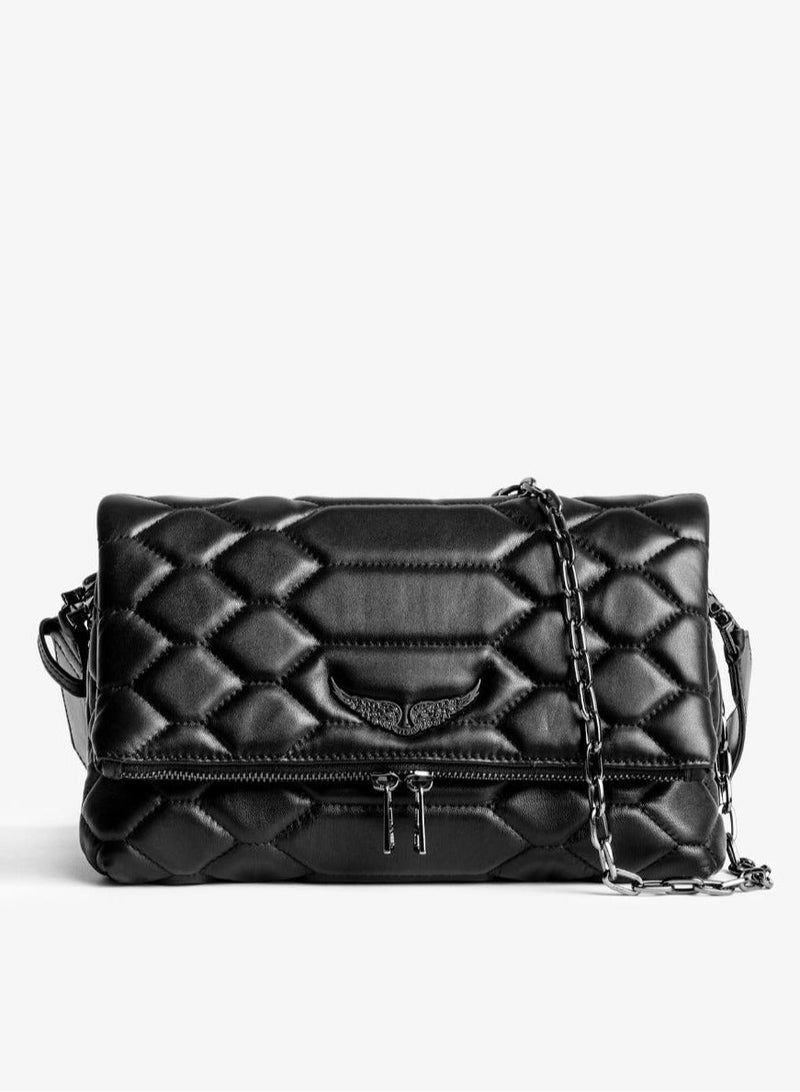 ZADIG & VOLTAIRE Rocky iconic women’s black grained leather bag - Image 1