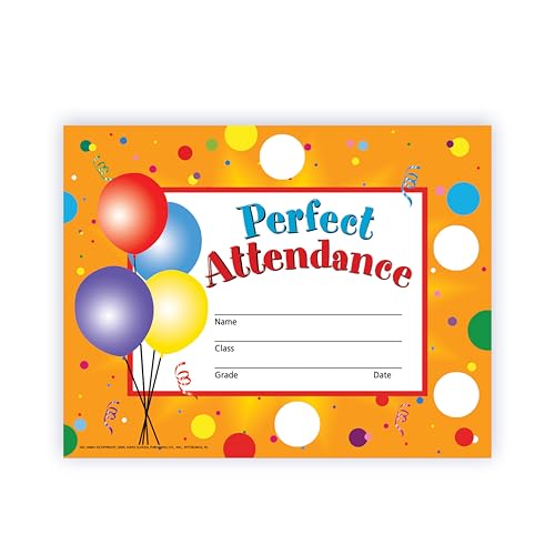 Hayes Perfect Attendance Stick-to-It Award Certificate, 11 x 8-1/2 inches - Image 2