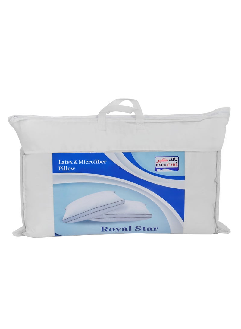 Back Care | Royal Star Hotel Pillow - Luxury Down Alternative Filling Pillow Soft Brushed Microfiber Top, Anti Allergy Bed Pillows, Ultra-soft Microfiber Strip Hotel for Ultimate Comfort and Support - Image 1