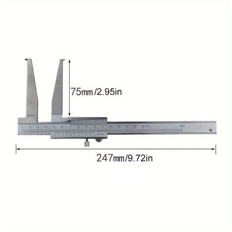 Inner Groove Steel Caliper For Inner Diameter Measurement 10-160 Mm 0.02 Mm - Image 2