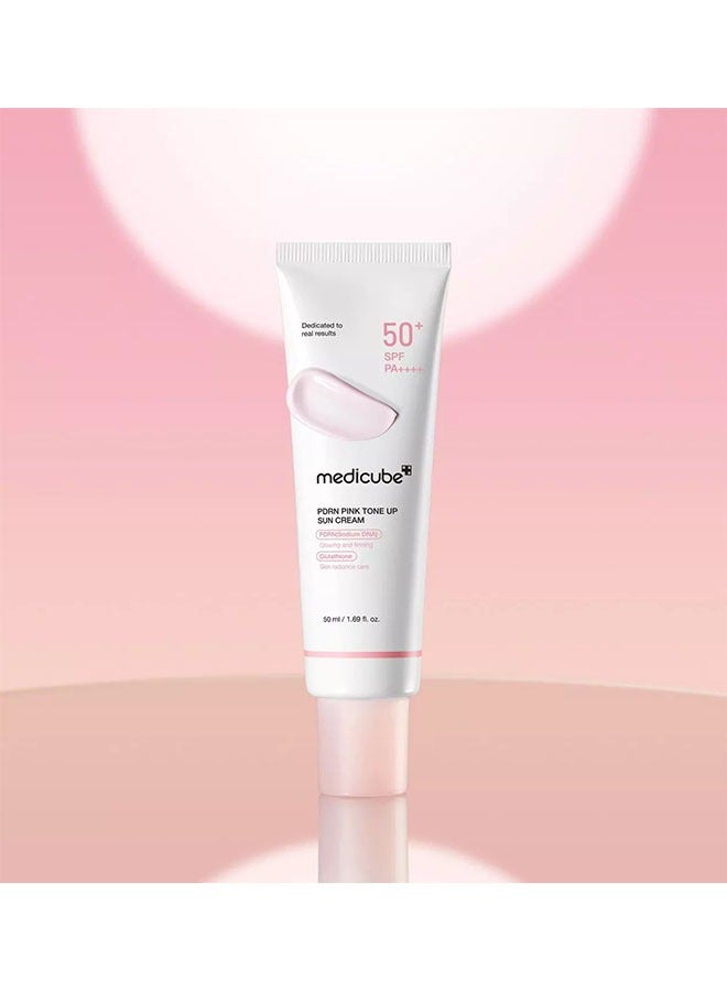 ميديكيوب PDRN الوردي منعش واقية من الشمس SPF50 + السلطة الفلسطينية + + ، يستخدم في تحسين الجلد ، ومكافحة التجاعيد ، الأشعة فوق البنفسجية حجب 50 مل - Image 3