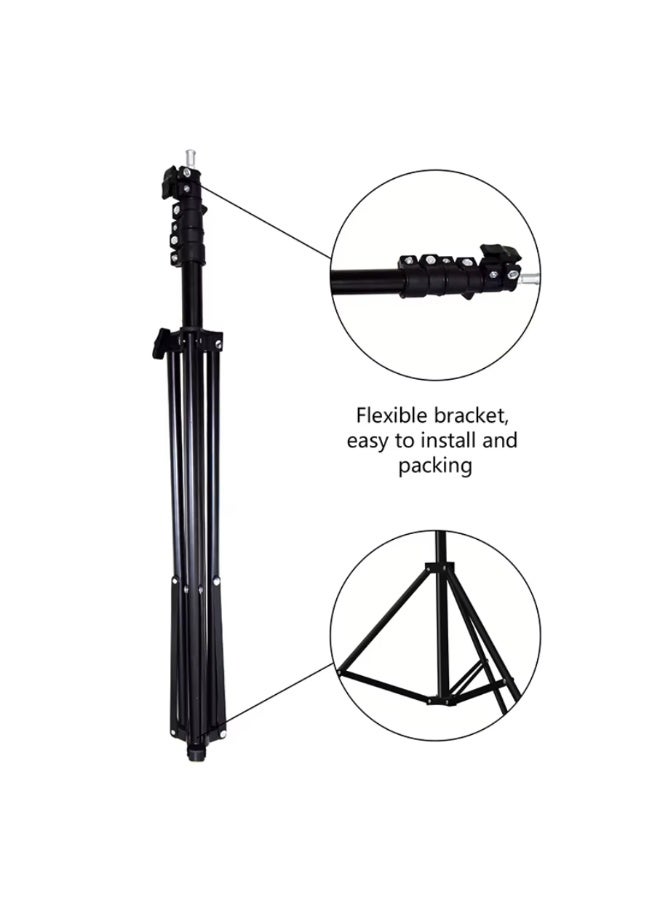 Generic 360 led light with tripod for camping outdoors, with Carry bag, Remote control, Tripod mount with adjustable height (White light)  - Image 3