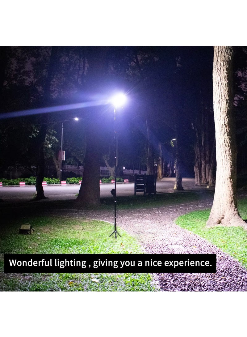 Generic 360 led light with tripod for camping outdoors, with Carry bag, Remote control, Tripod mount with adjustable height (White light)  - Image 2