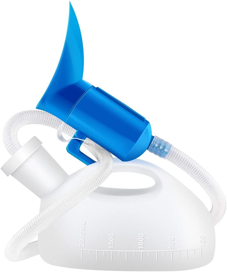 OOCOME Unisex Potty Urinal for Car, 68 OZ Travel Urinals Kit Male and Female Urination Device Toilet Urinal for Men and Women Bedpans Bottle Spill Proof for Hospital Camping Car Travel - Image 1