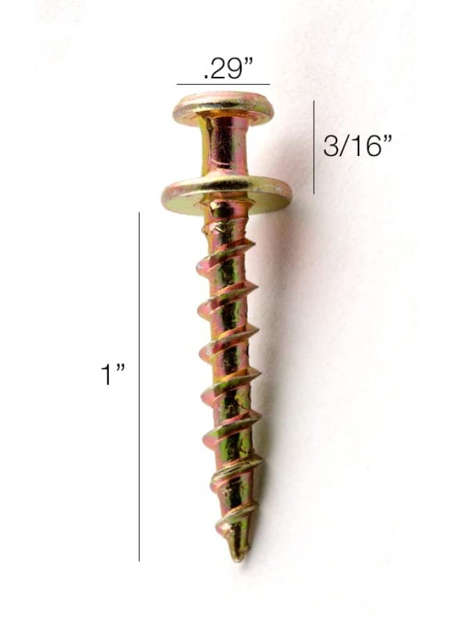 Hangman Double-Headed Bear Claw Hangers â€“ 4-in-1 Hooks for D-Rings, Wire, Sawtooths & Keyholes: BCK-50 , Gold - Image 4