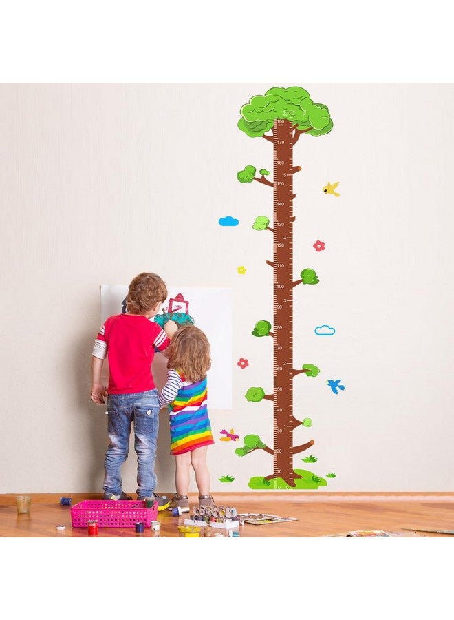 DEKMILE Tree Self-adheve Vinyl Nursery Wall Decal Baby Growth Chart Sticker for Bedroom Play Room - Image 1