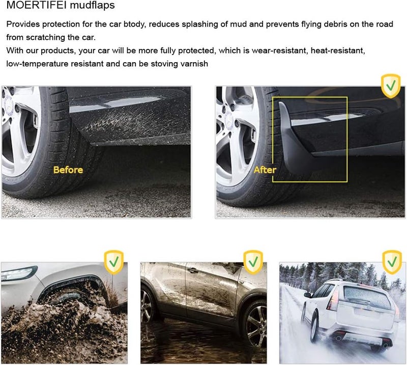 MOERTIFEI Car Mudguard Fender Mud Flaps for VW Atlas - Image 4