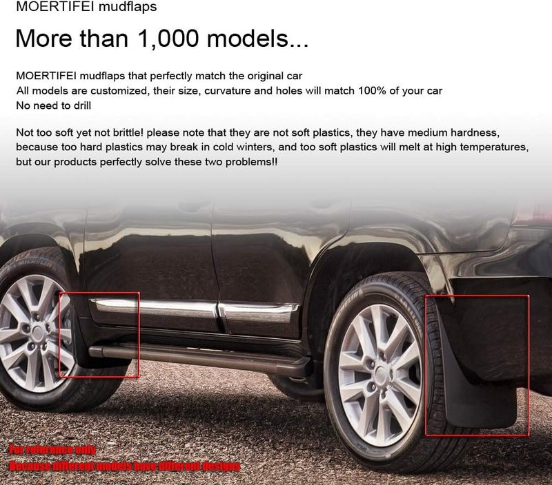 MOERTIFEI Car Mudguard Fender Mud Flaps for VW Atlas - Image 2