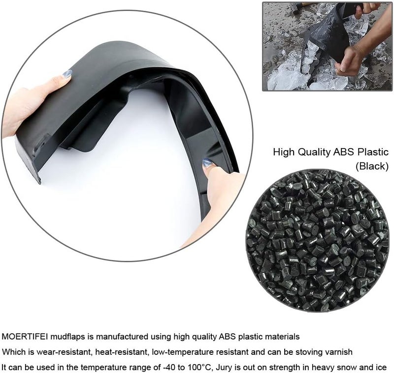 MOERTIFEI Car Mudguard Fender Mud Flaps for VW Atlas - Image 3
