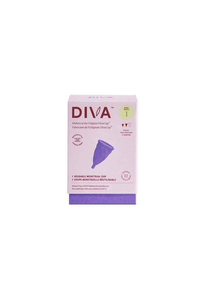 DivaCup Menstrual Cup - Feminine Hygiene - Leak-Free - BPA Free - Model 1  - Image 1