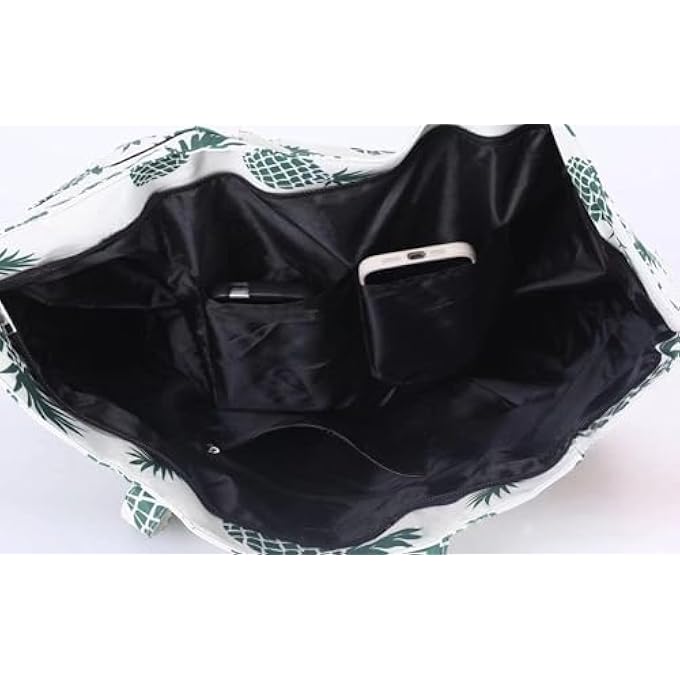 rayihni Beach Pool Bags Tote for Women Ladies Large Gym Tote Carry On Bag With Wet Compartment for Weekender Travel Waterproof - Image 5