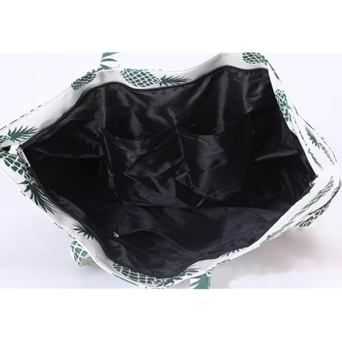 rayihni Beach Pool Bags Tote for Women Ladies Large Gym Tote Carry On Bag With Wet Compartment for Weekender Travel Waterproof - Image 2