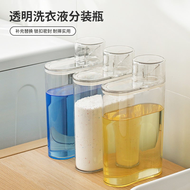 Laundry Liquid Bottled Clothes Softener Empty Bottle Bathroom Shampoo Body Soap Large Capacity Supplement Replacement Bottle - Image 2