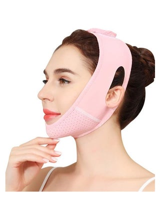 Facial Lifting Sleep Bandage, Double Chin Reducing Device with Thin Face Female Facial Shaper, Reusable Breathable and Comfortable V Line Facial Lifting Mask (Pink, 1 Piece) - pzsku/Z8EAD31B4C3320F345DEEZ/45/_/1730258354/7d15802e-8dbe-4c54-8c90-57855dced3ef