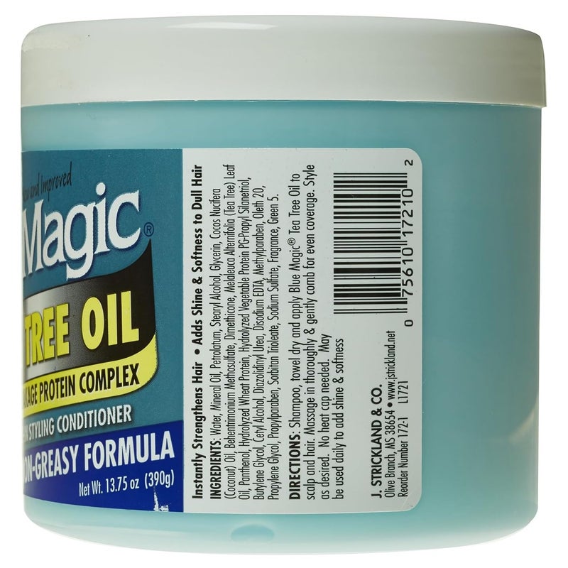 Blue Magic Tea Tree Leave-In Hair Styling Conditioner, 13.75 Ounce, 12 fl oz - Image 2
