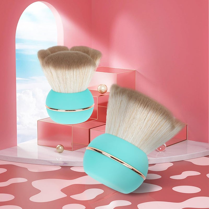 PATKAW Portable Colored Powder Blush Brush with Lid, Small Cat Paw Makeup Brush for Face Powder Application, Cosmetic Tool for Travel and Daily Use - Image 5