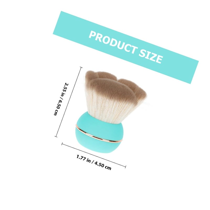 PATKAW Portable Colored Powder Blush Brush with Lid, Small Cat Paw Makeup Brush for Face Powder Application, Cosmetic Tool for Travel and Daily Use - Image 2