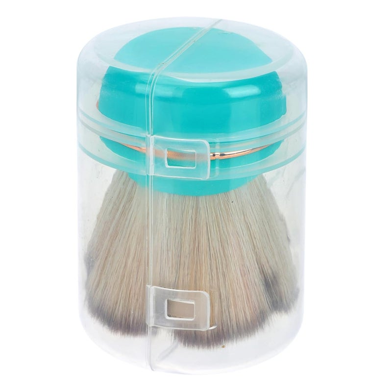 PATKAW Portable Colored Powder Blush Brush with Lid, Small Cat Paw Makeup Brush for Face Powder Application, Cosmetic Tool for Travel and Daily Use - Image 1
