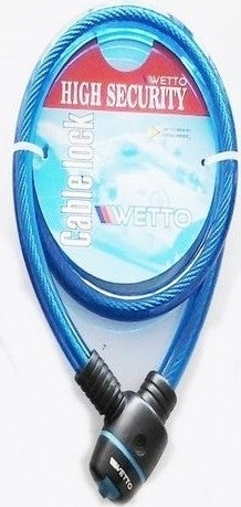 Wetto 15*100 cm 2 Keyed Steel Bike Lock