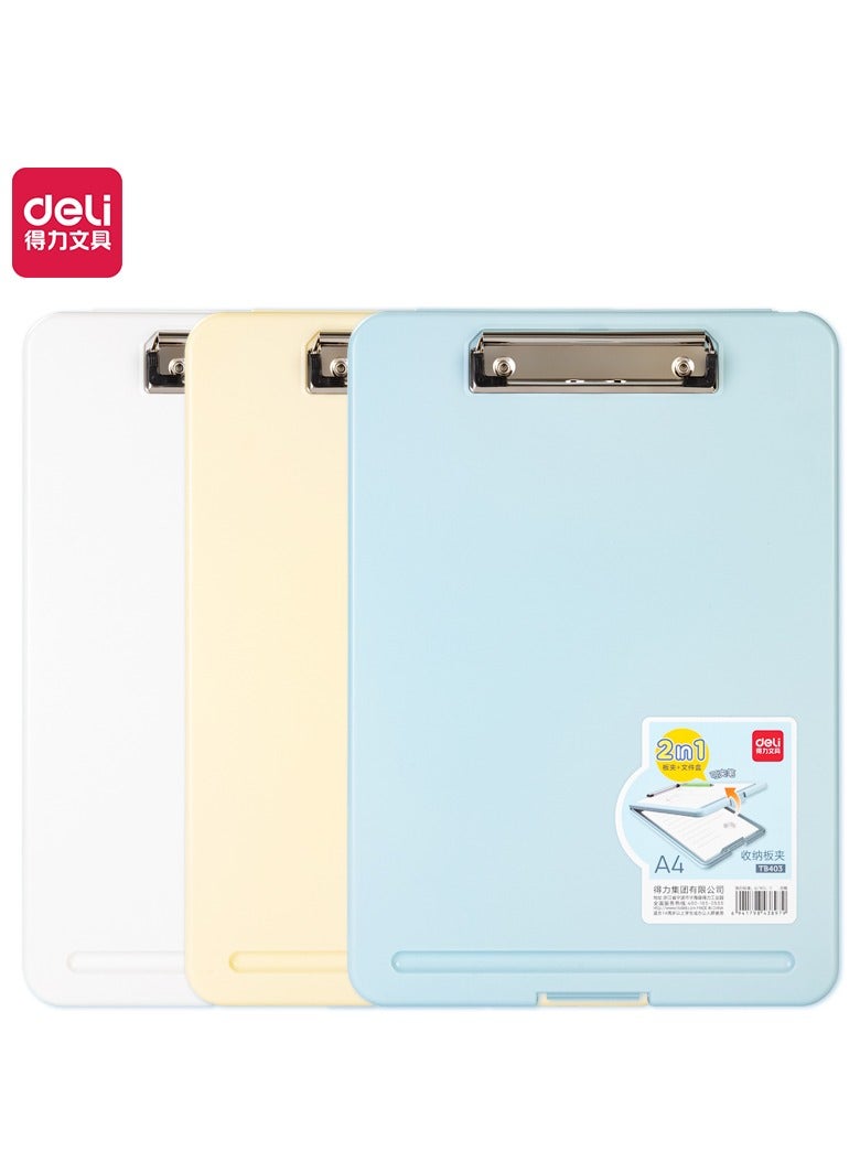 ديلي منظّم لوح الكتابة دِلي TB403 بحجم A4 – سعة 150 ورقة، فتحة قلم مقاومة للدوران، وPP مقاوم للماء - Image 1