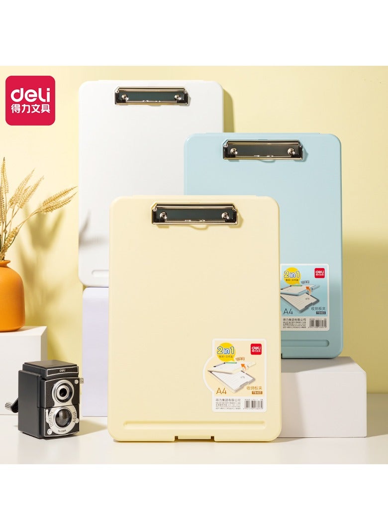 ديلي منظّم لوح الكتابة دِلي TB403 بحجم A4 – سعة 150 ورقة، فتحة قلم مقاومة للدوران، وPP مقاوم للماء - Image 2