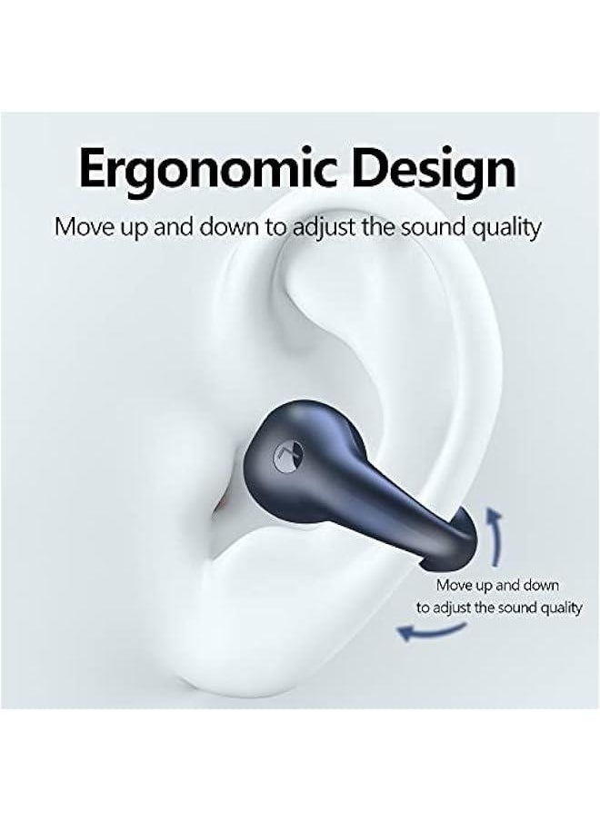 Generic Wireless Headphones Bluetooth Earbuds, Ear Clip Bone Conduction Bluetooth Earphone In Ear, Noise Cancelling HiFi Quality Open Ear Bluetooth Headphone for Sports Running Cycling Gym Yoga  - Image 3