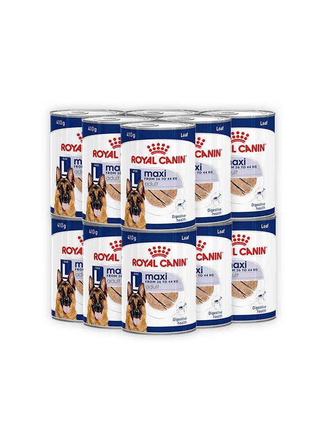رويال كانين طعام رطب ماكسي للبالغين - 410 جرام (عبوة من 12 قطعة) - Image 1