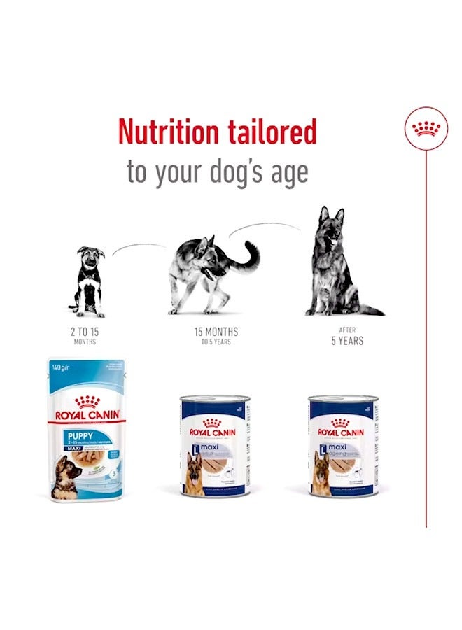 رويال كانين طعام رطب ماكسي للبالغين - 410 جرام (عبوة من 12 قطعة) - Image 4