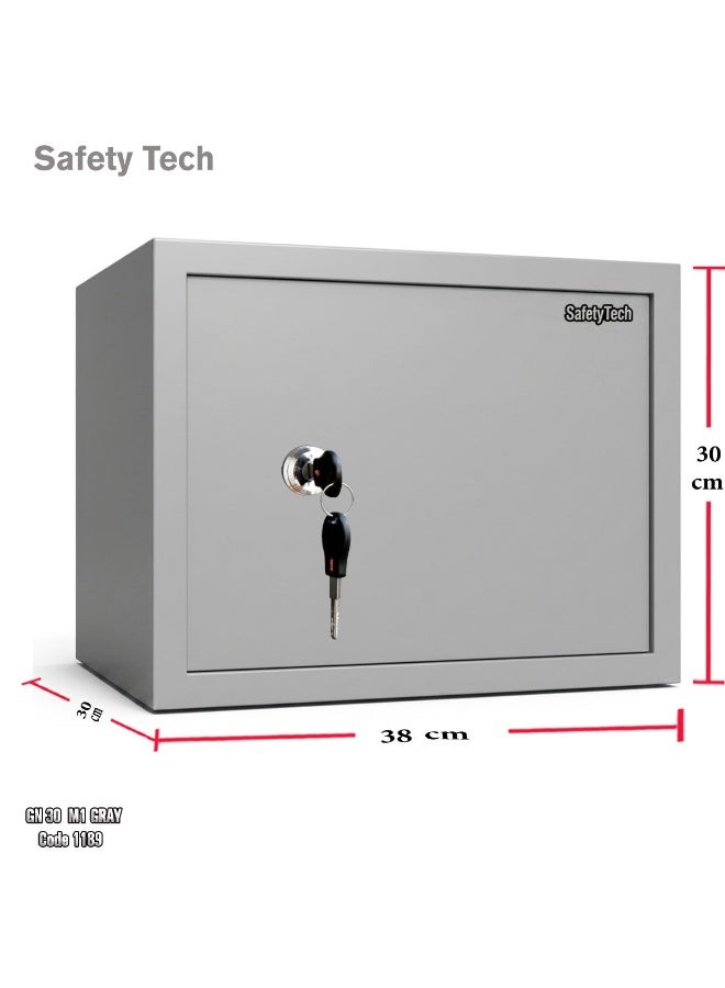 Safety Tech GN 30 M1 Cash and Personal Safe with Computer Lock and 2 Uncopyable Encrypted Keys - Easy to Use - Image 2
