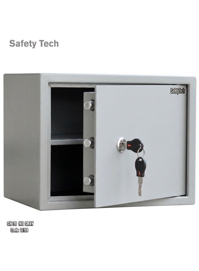 Safety Tech GN 30 M1 Cash and Personal Safe with Computer Lock and 2 Uncopyable Encrypted Keys - Easy to Use - Image 5