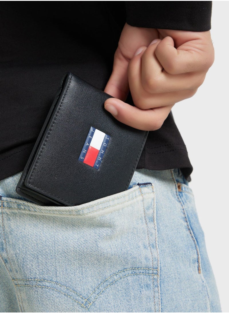 TOMMY HILFIGER - Heritage Leather Card And Coin Holder - Image 1