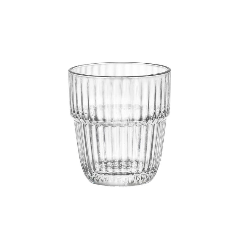 Bormioli Rocco Barshine 10.38 oz. Rocks Stackable Tempered Drinking Glasses, Set of 6, Clear - Image 4