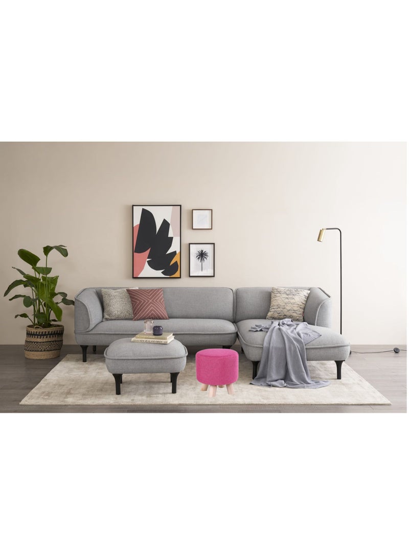 FFD Ottoman Stool Small Foot Rest Round Shoe Change Chair Vanity Seat For Living Room - Image 3