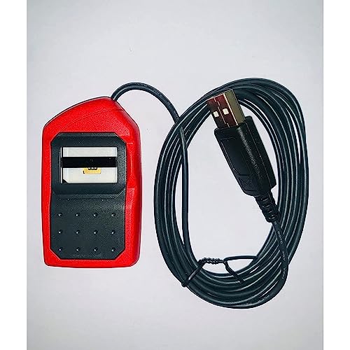 Yukonics L1 Morpho MSO 1300 E3 RD | Biometric Fingerprint USB Scanner | Latest Version with High Security & Durability Scanner Device (Red & Black) - Image 3