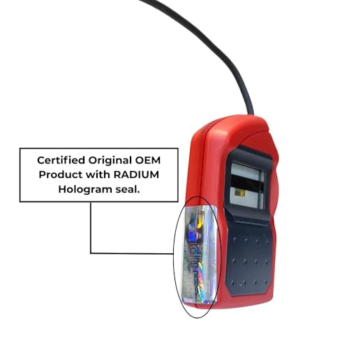 Yukonics L1 Morpho MSO 1300 E3 RD | Biometric Fingerprint USB Scanner | Latest Version with High Security & Durability Scanner Device (Red & Black) - Image 4