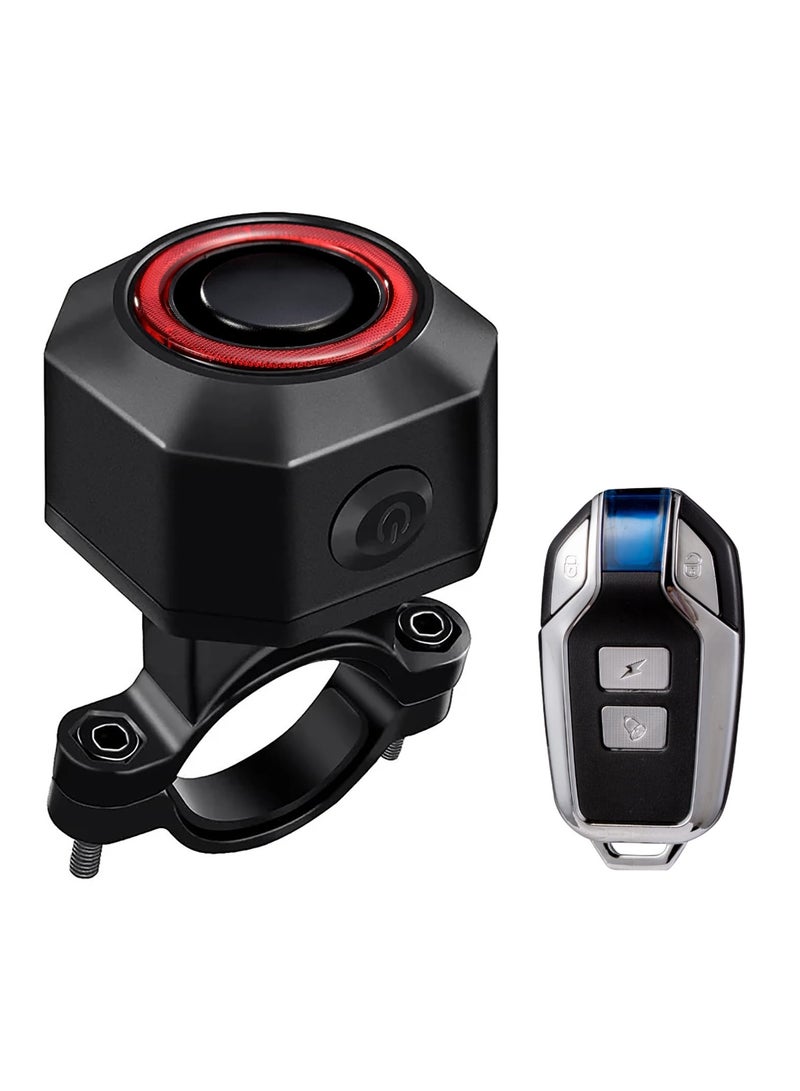 Loquat Bicycle Tail Light Brake Light with Anti-Theft Alarm and Remote, Waterproof Bicycle Vibration Alarm, 110db Volume and Sensitivity Adjustable USB Rechargeable for Bicycle E-Bike Motorcycle Scooter Cart - Image 1