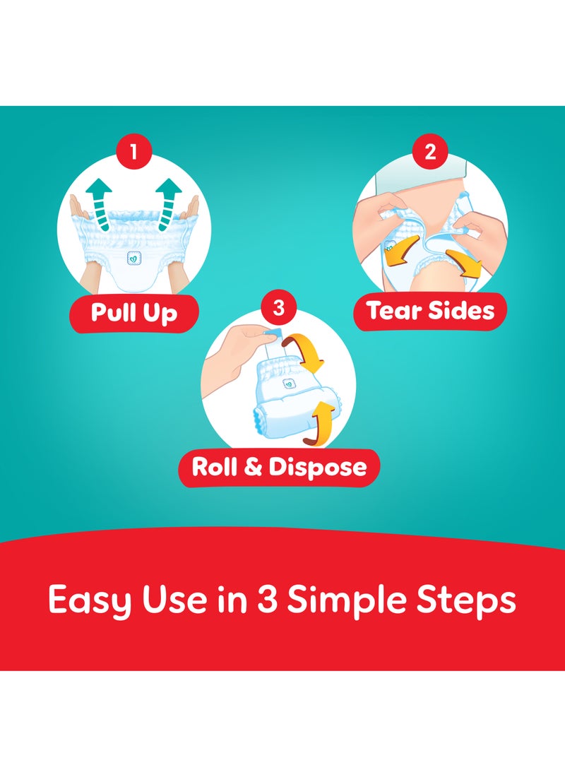 بامبرز 168 قطعة حفاضات أطفال جافة، مقاس 5، 12-18 كجم، سهلة الارتداء والخلع، مع جوانب قابلة للتمدد لملاءمة أفضل وحماية تصل إلى 100% من التسرب على مدار 12 ساعة - Image 5