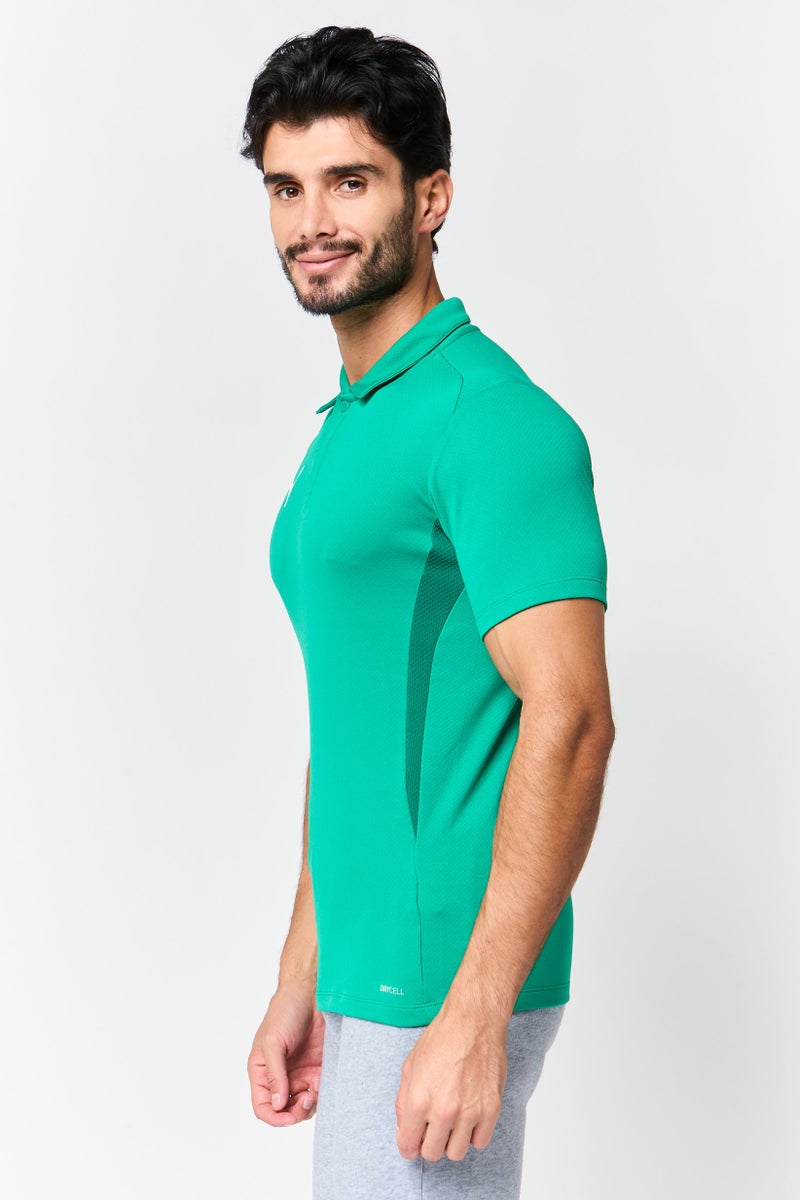 PUMA Men Sportswear Fit Short Sleeve Outdoor Polo Shirt, Green - Image 4