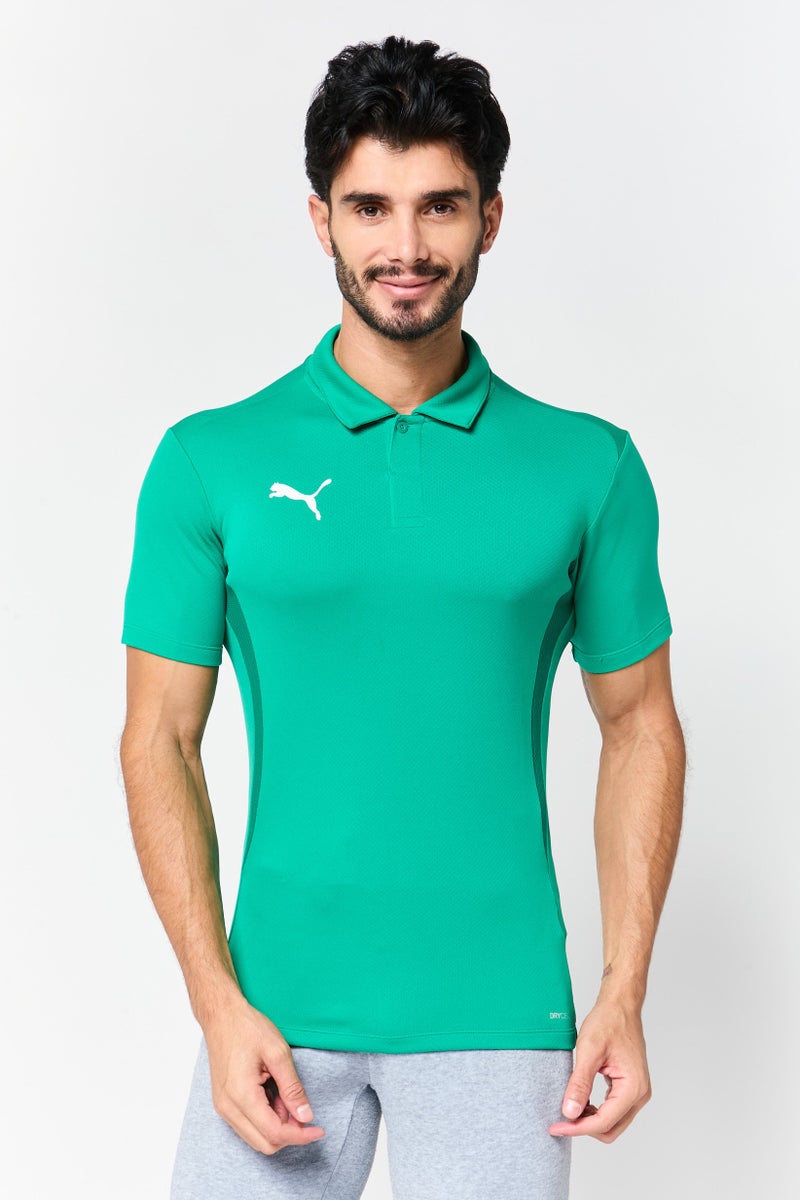 PUMA Men Sportswear Fit Short Sleeve Outdoor Polo Shirt, Green - Image 1