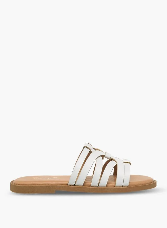 Girls Strappy Slip-On Sandals