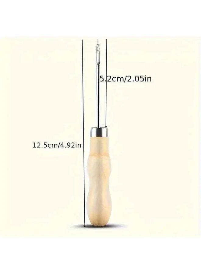 3 قطع من أدوات صنع الشموع DIY من الفولاذ المقاوم للصدأ بمقابض خشبية - Image 4