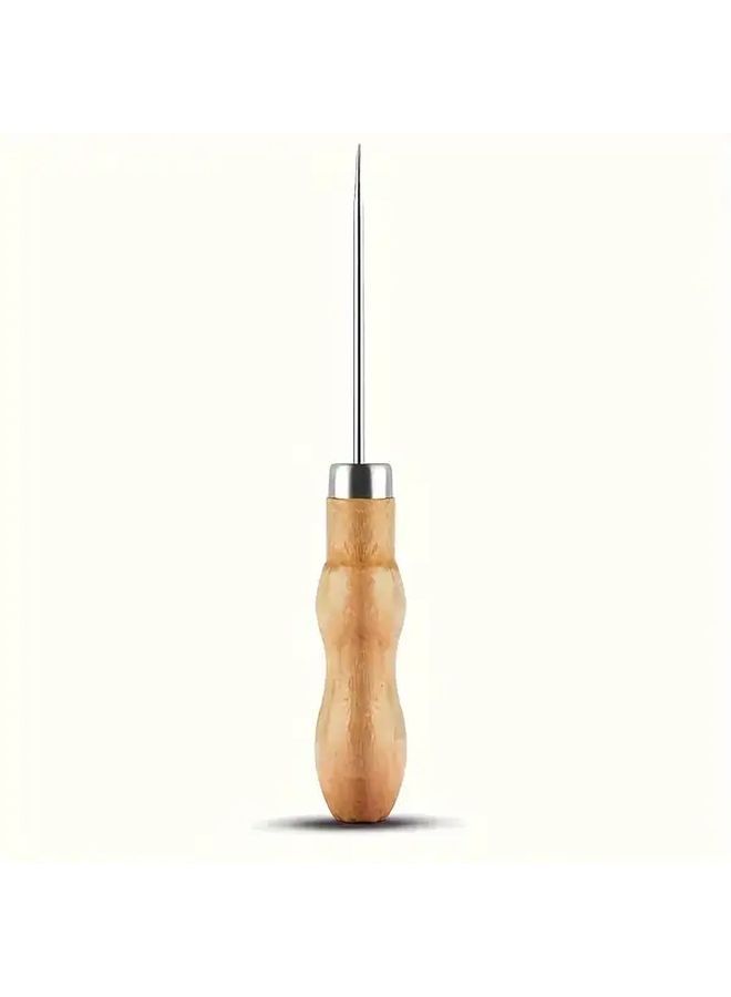 3 قطع من أدوات صنع الشموع DIY من الفولاذ المقاوم للصدأ بمقابض خشبية - Image 5