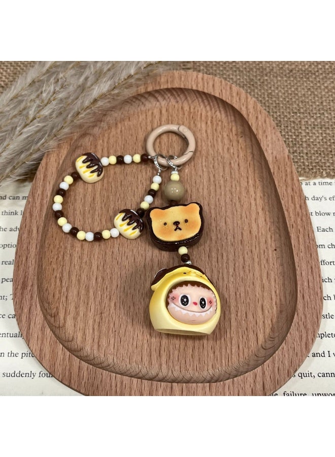 NIBEMINENT Phone Charm/ Chain Strap for Women Girls, Cute LABUBU Cell Phone Case Lanyard Wrist Strap