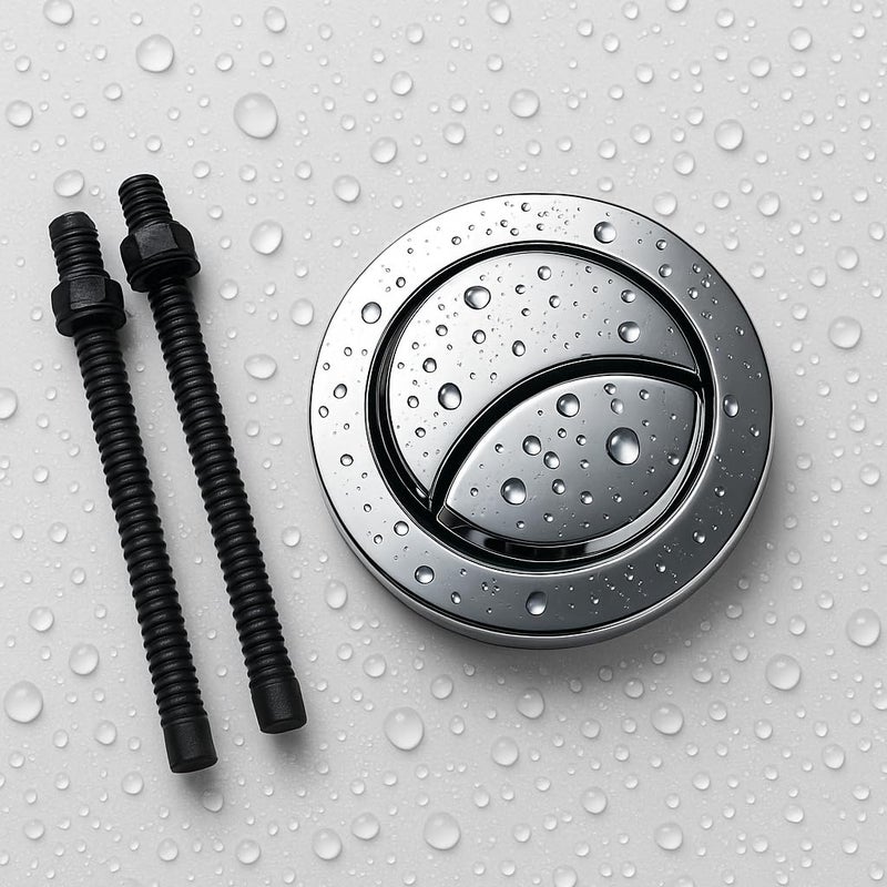 DIVISHA Toilet flush button for toilet | Toilet push button flush valve | Round 58mm/2.3" Flush Tank Lever (1) - Image 1