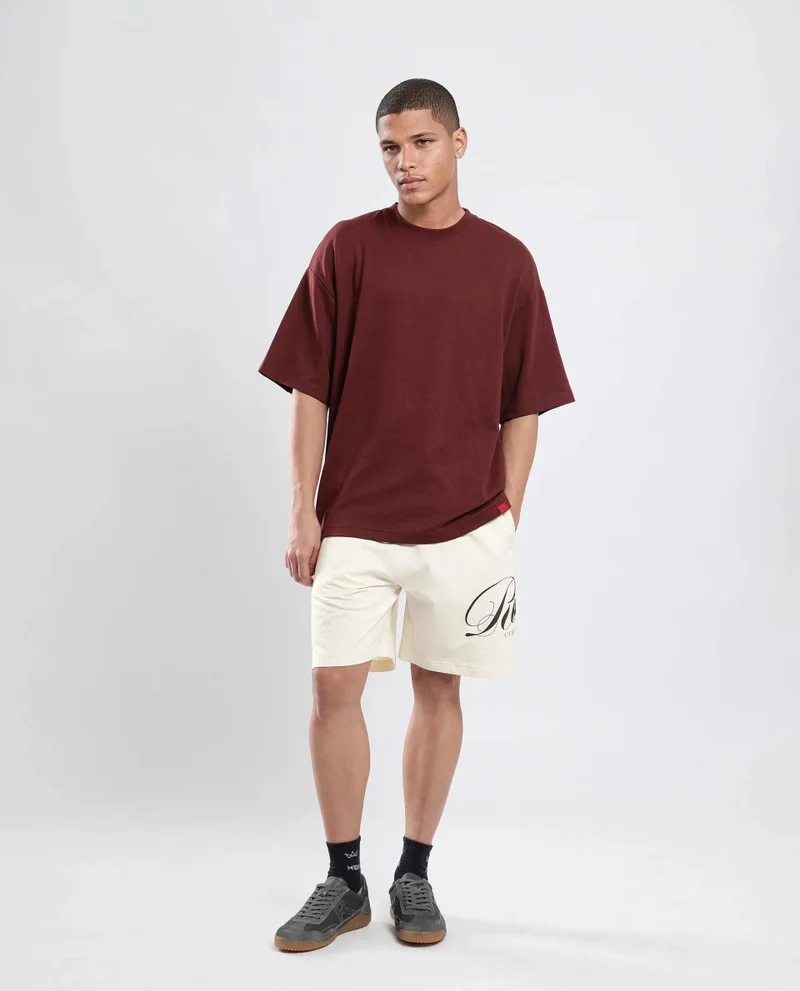 Rare Rabbit Men's Oversized Graphic Print Shorts