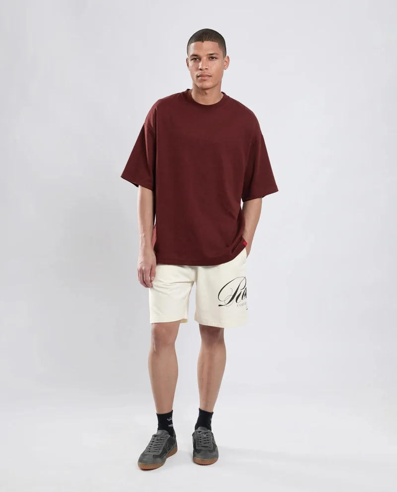 Rare Rabbit Men's Oversized Graphic Print Shorts