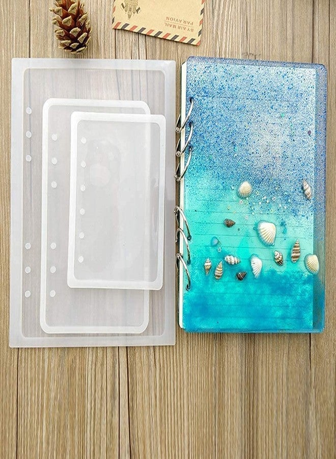 ArtBee Note Book Cover Multipurpose Transparent Rectangle Resin Casting Silicone Mould for Epoxy UV Resin Wax Concrete and Making Note Book Art Craft Projects. (2, A4) - Image 2