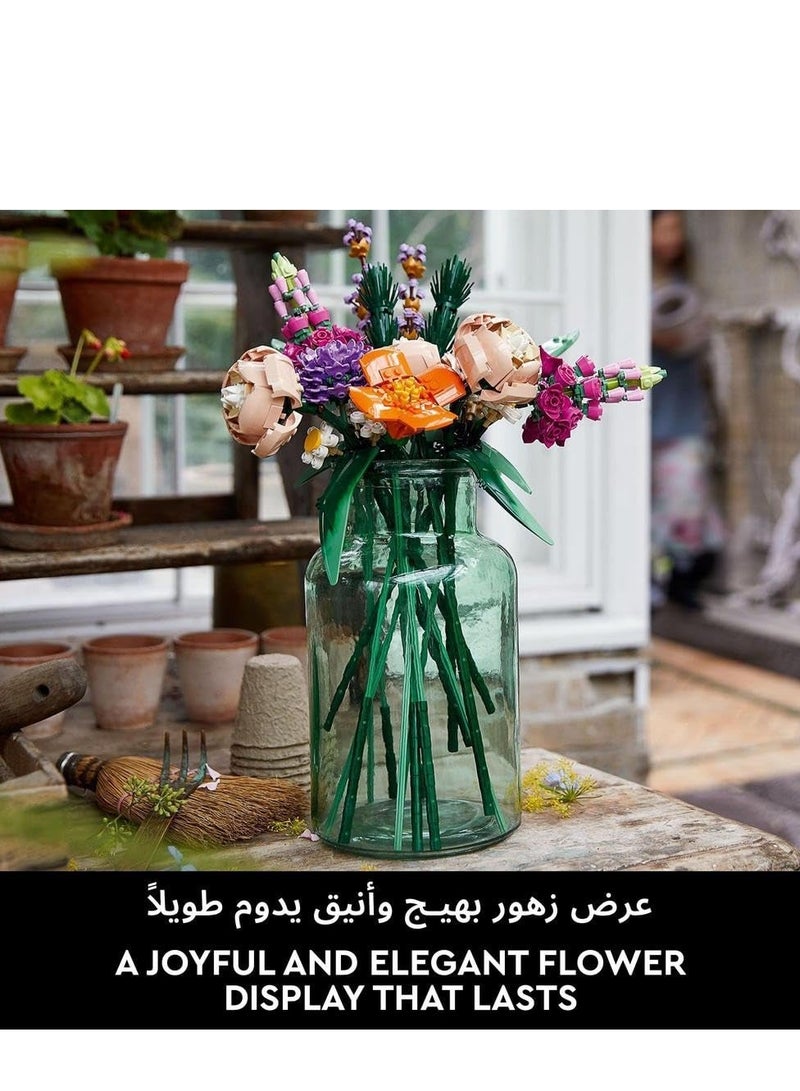 Icons Flower Bouquet, Home Décor Artificial Flowers, Creative Hobby, Gift Idea for Her & Him, Botanical Collection, Home Office Decor Accessory - Image 3